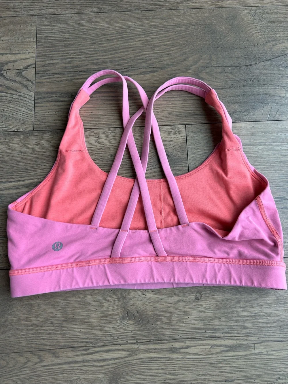 Lululemon Pink Strappy Sports Bra
